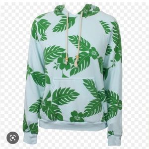 Honorine Palm Leaf hooded sweatshirt